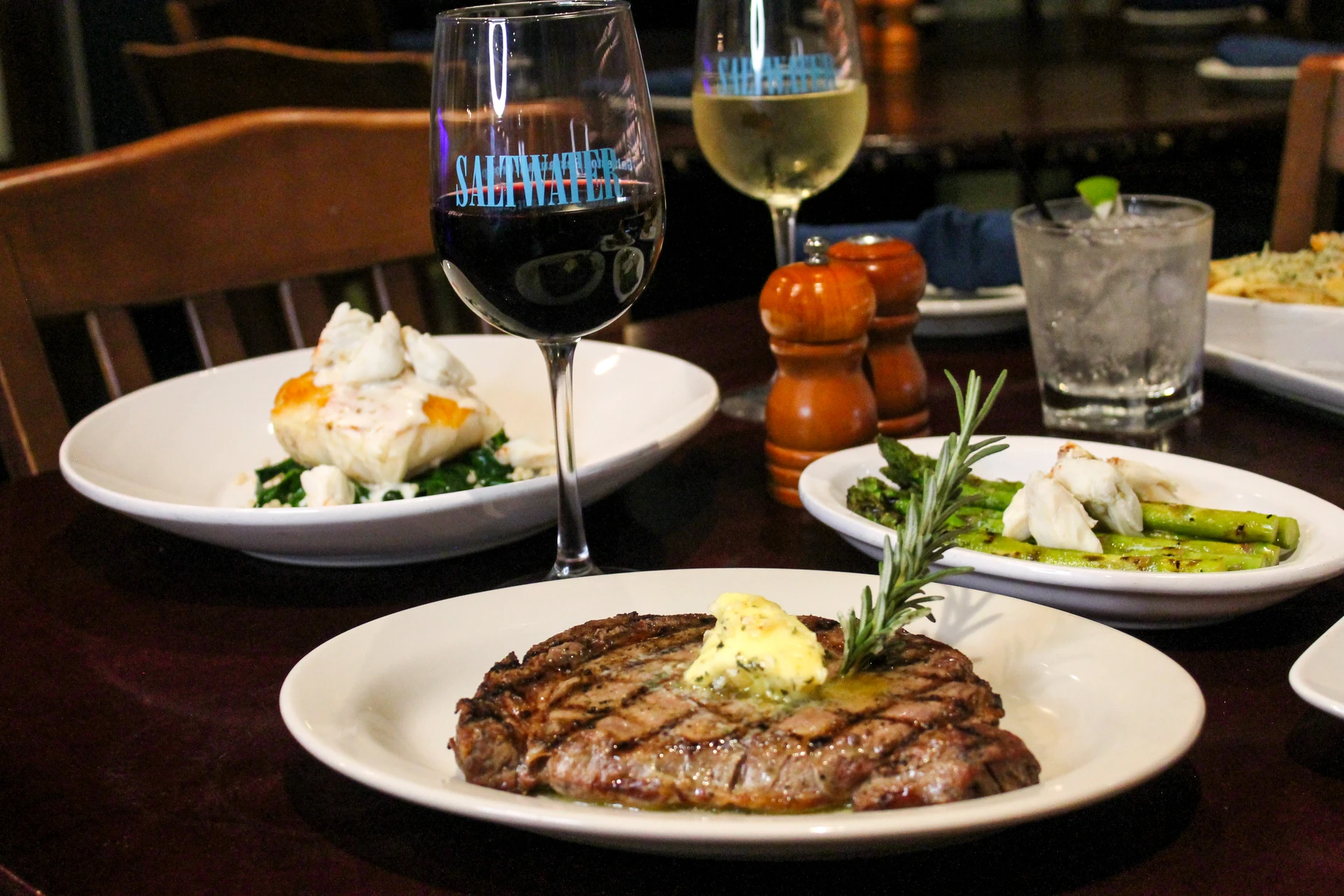 saltwater grill in galveston, steak