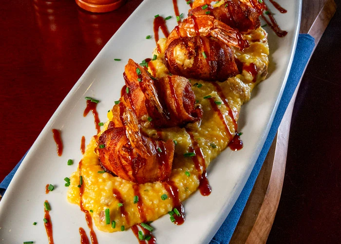 BBQ Bacon-Wrapped Gulf Shrimp